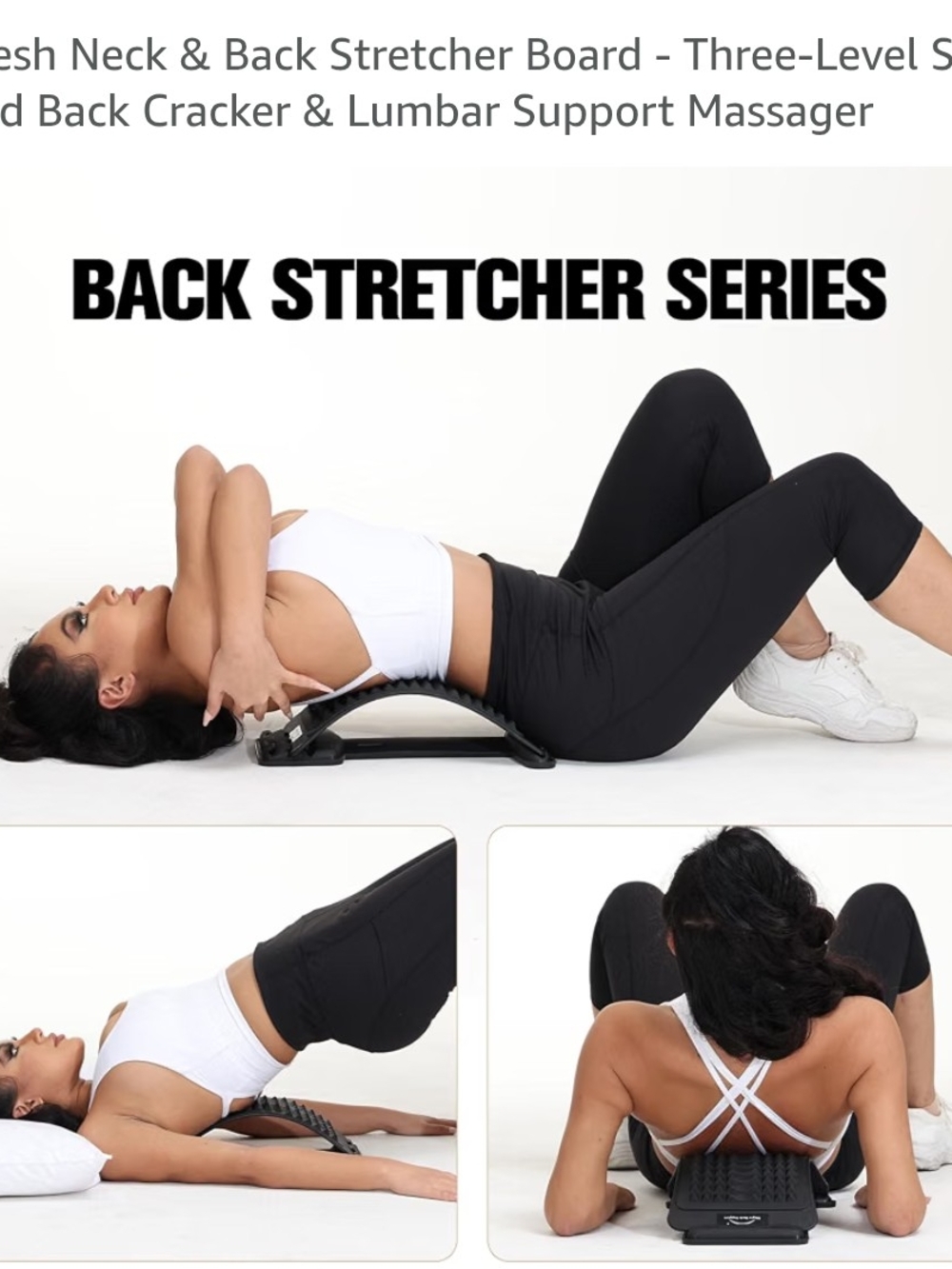 Neck & Back Stretcher Board - Three-Level Spine Board Back Cracker